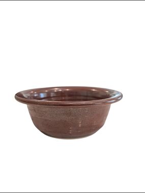 Vintage Bruning Pottery Seattle WA Brown Drip Glaze Bowl Studio Art Pottery